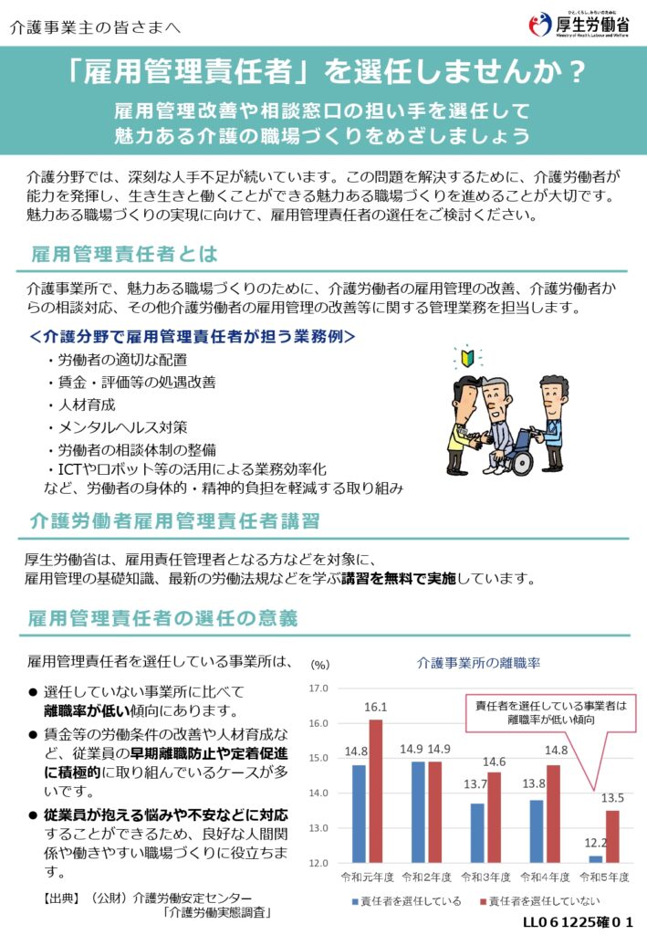 雇用責任者資料１